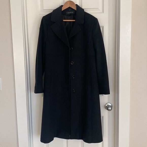 Jones New York Classic Charcoal Gray
Wool Blend Long Coat Women’s Size 12 EUC - Picture 2 of 10
